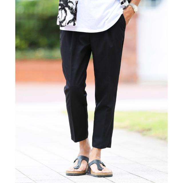 スラックス アンクルパンツ クロップドパンツ メンズ ボトムス テーパードパンツ Tr素材 ストレッチ スーツ地 9分丈 21 Trend D Rosheの通販はau Pay マーケット Jiggys Shop