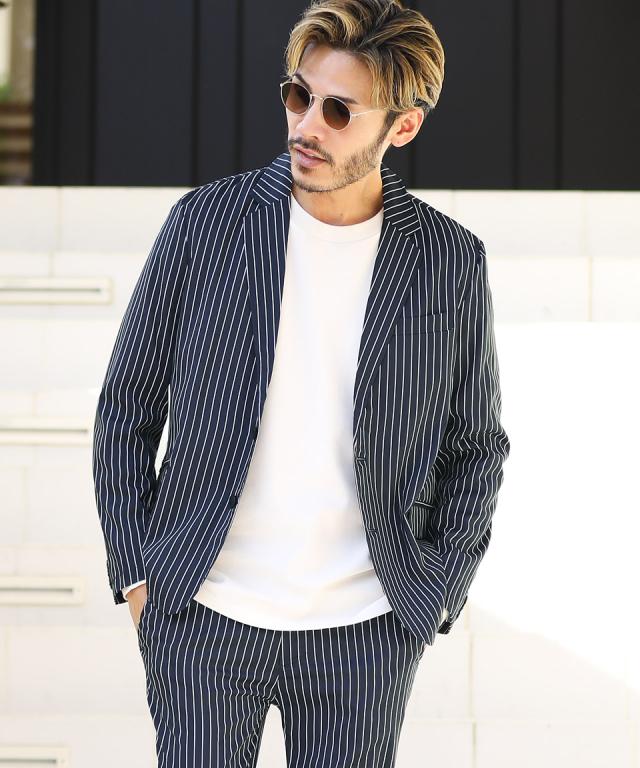 ファッションクーポン利用可能 スーツ セットアップ メンズ カジュアルスーツ テーパードパンツ サマージャケット イージーパンツ テの通販はau Pay マーケット Jiggys Shop