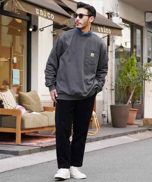 Carhartt(カーハート) Loose Fit Sweatshirt 裏起毛 スウェット トレーナー メンズ 長袖 おしゃれ ブランド スウェットトレーナー トッ