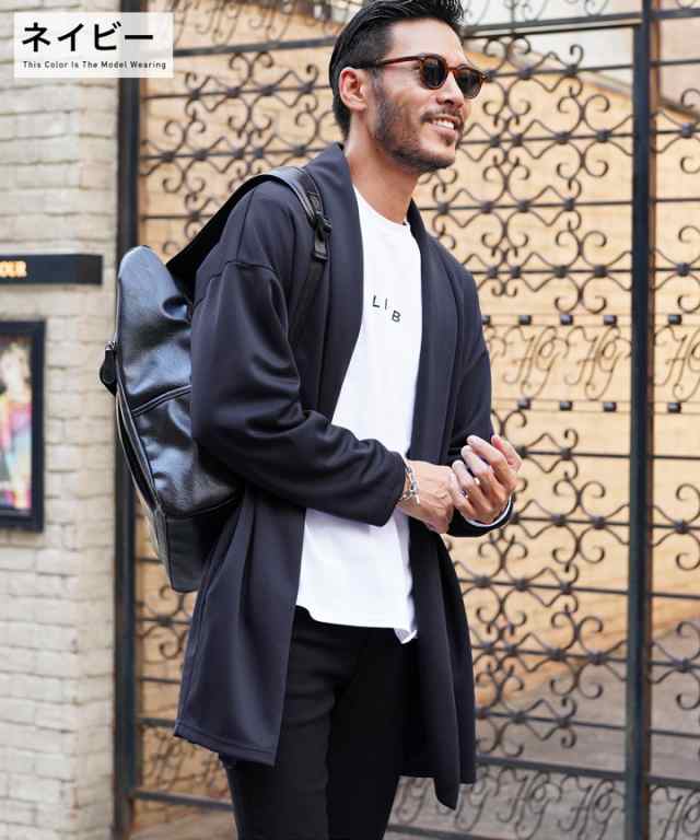 ロング丈 カーディガン ショールカーディガン メンズ cardigan