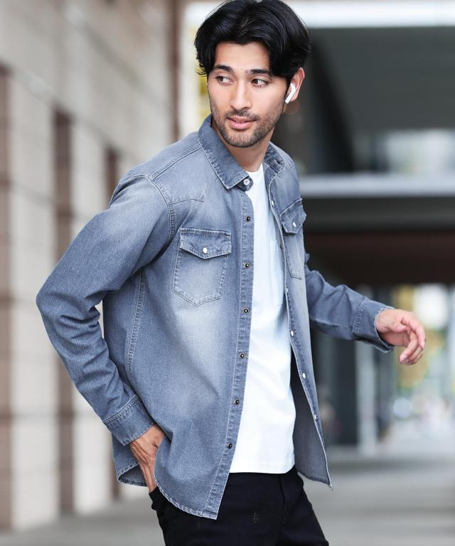 Gw限定クーポン配布中 デニムシャツ メンズ 長袖シャツ 7分袖シャツ ウエスタンシャツ カジュアルシャツ トップス 21 Trend D Roshの通販はau Pay マーケット Jiggys Shop