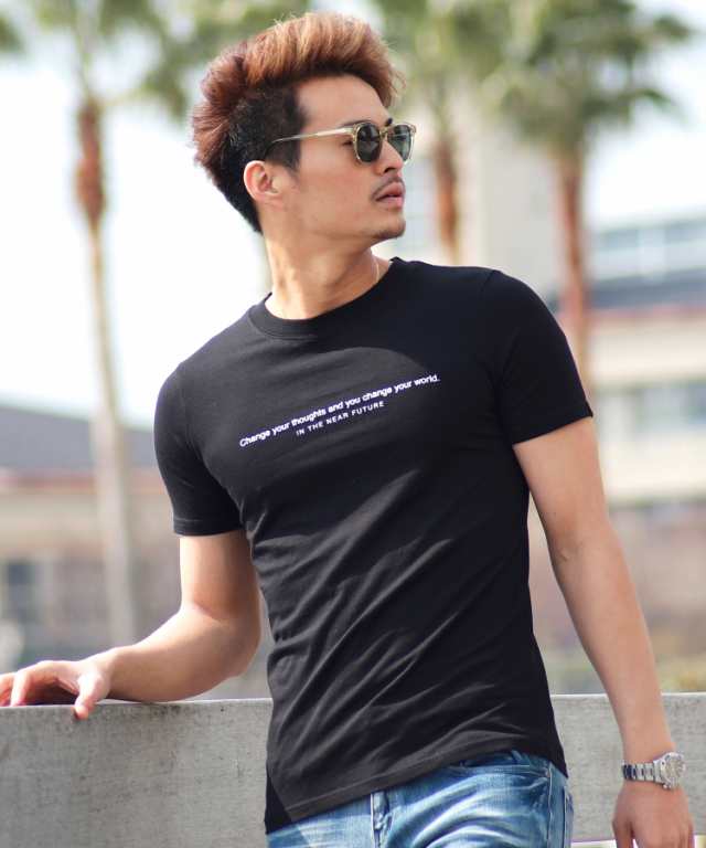 Tシャツ メンズ 夏新新作 21 トップス カットソー ロゴプリントtシャツ 半袖tシャツ サーフ系 ビター系 送料無料 Trend D Jiggys マの通販はau Pay マーケット Jiggys Shop