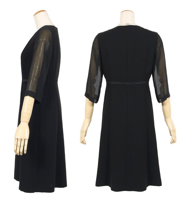 ブラックフォーマル 喪服 レディース 前開き 礼服 女性 アンサンブル