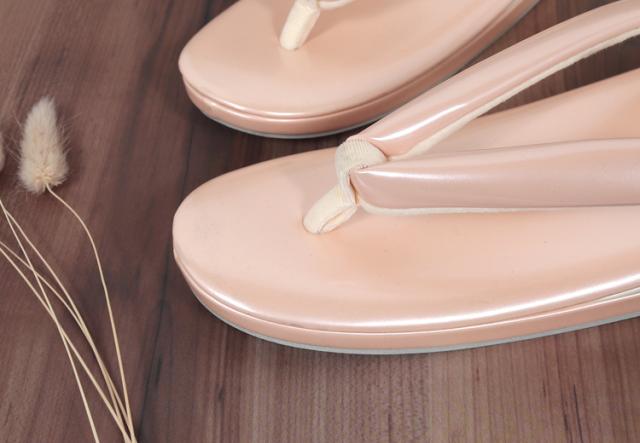 草履 レディース L 女性 ぞうり エナメル ピンク お出かけ 着物 振袖