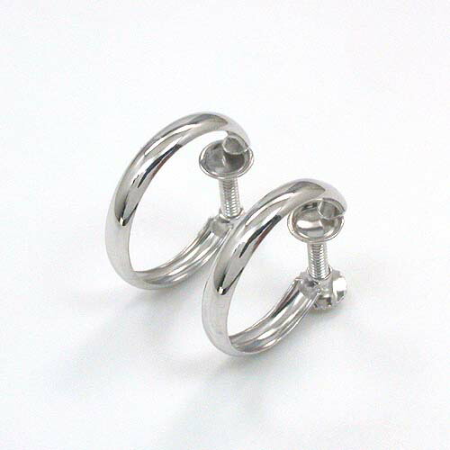 プラチナ(PT900）地金フープ イヤリング(幅2ミリ 外径 13ミリ)送料無料の通販は