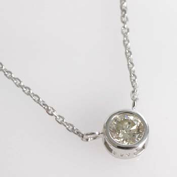 ダイヤモンドネックレス 18金ホワイトゴールド ダイヤモンド(SI2 I 