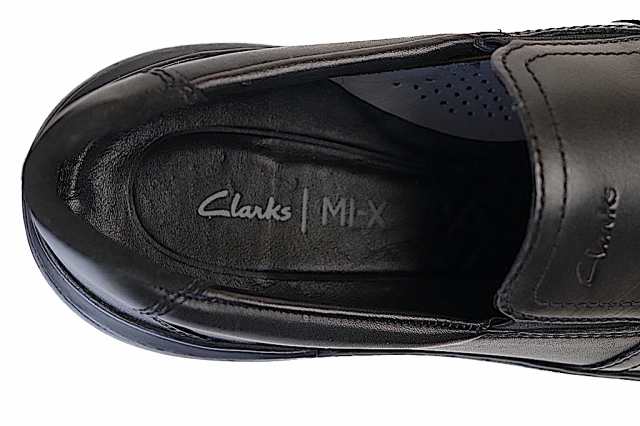 CLARKS クラークス 26165866 COURTLITE SLIP コートライト スリッポン ブラックレザー USA ライン