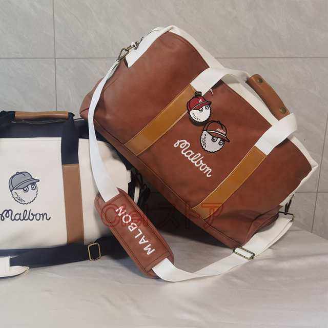 Malbon マルボン ゴルフ ボストンバッグ ショルダーバッグ ブラウン マルボンゴルフ Malbon ボストンバッグ ショルダーバッグ ブラウン
