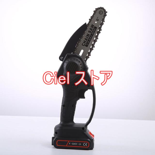 充電式チェーンソー マキタ 18Vバッテリー互換 6インチ コードレスチェーンソー 電動 家庭用 強力 片手 木工切断 剪定ばさみ 枝切り 収納ケース付き(本体のみ)