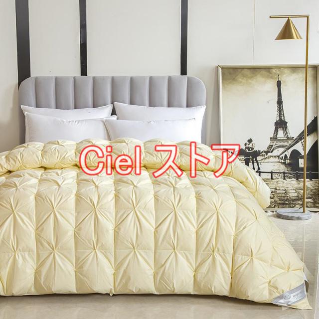 羽毛掛け布団　ダウン95%　中羽毛1.4㌔　シングルサイズ タンスのゲン 羽毛布団 シングル マザーグース ダウン 95％ 増量