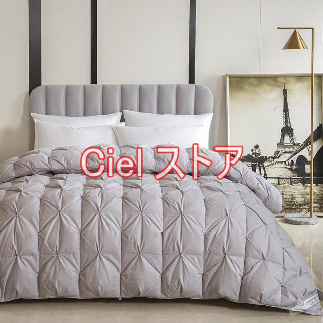 羽毛掛け布団　ダウン95%　中羽毛1.4㌔　シングルサイズ タンスのゲン 羽毛布団 シングル マザーグース ダウン 95％ 増量