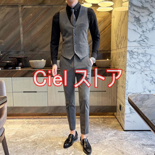 M-4XL フォーマルスーツ メンズ ３点セット スーリピーススーツ ビジネススーツ ダブルスーツ スリム 忘年会 結婚式 オフィス 通勤 OL