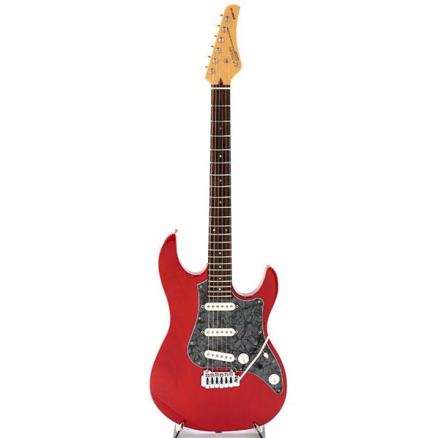 FUJIGEN USED 中古 EXPERT OS EOS-AL-R Front PU Seymour Duncan ANTIQUITY II Surfer Strat Modified (Trans Red) [SN. D090425]