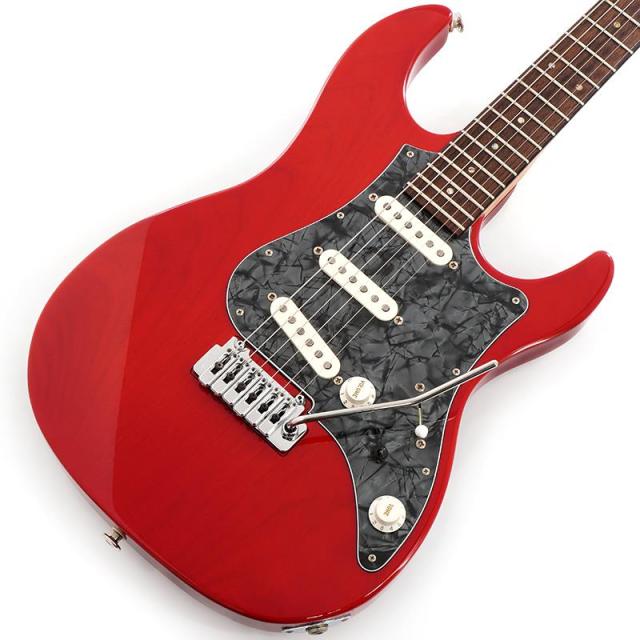 FUJIGEN USED 中古 EXPERT OS EOS-AL-R Front PU Seymour Duncan ANTIQUITY II Surfer Strat Modified (Trans Red) [SN. D090425]