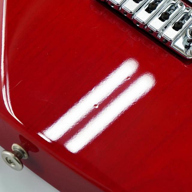 FUJIGEN USED 中古 EXPERT OS EOS-AL-R Front PU Seymour Duncan ANTIQUITY II Surfer Strat Modified (Trans Red) [SN. D090425]