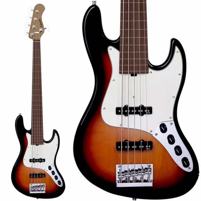 Sadowsky Guitars MetroExpress 21-Fret Vintage J/J Bass Fretless With Lines 5st (TBT/MR)