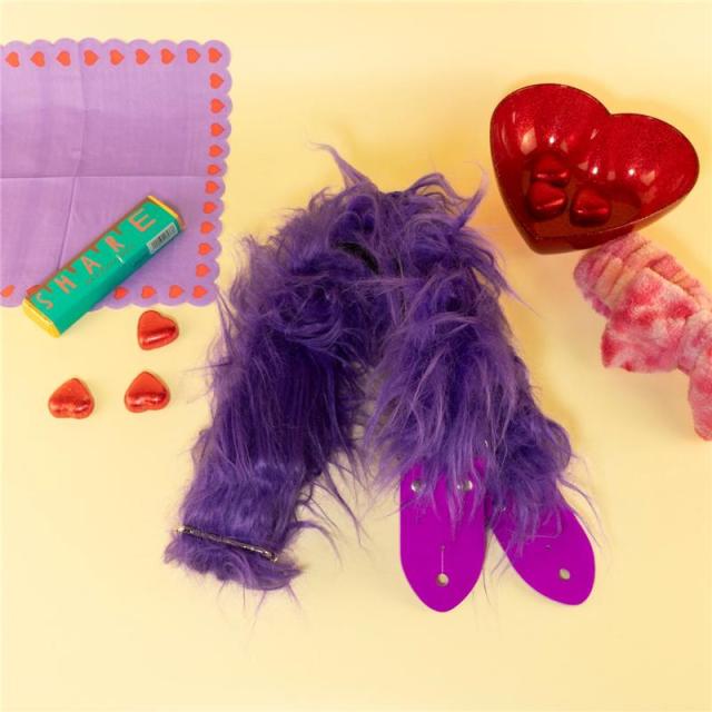 tsundrum_chan ふわふわギターストラップ　パープル｜【PURPLE KAORI Model】Fluffy Guitar Strap ? Purple