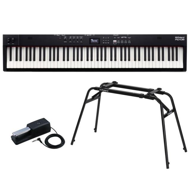 Roland （次回7月下旬以降入荷見込み）RD-08+純正スタンド+ペダルセット※配送事項要ご確認