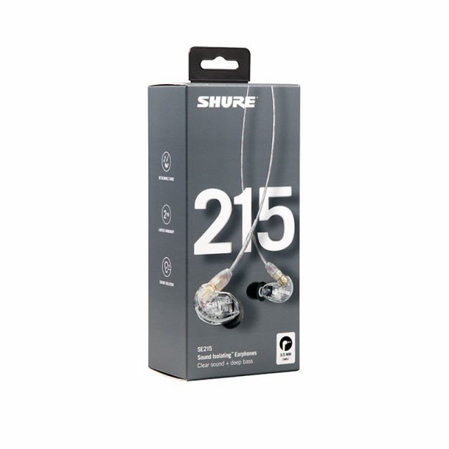 SHURE SE215-CL-A(クリア)(SE215CL-A)(国内正規品・2年間保証)(シュア)