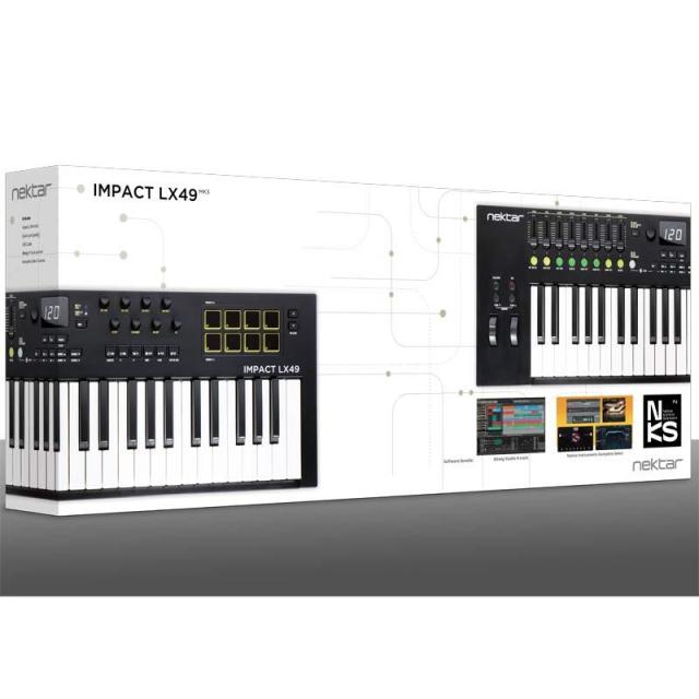 Nektar Technology Impact LX49 mk3 (ネクターテクノロジー)(USB・MIDIコントローラー)(エルエックスマーク3)
