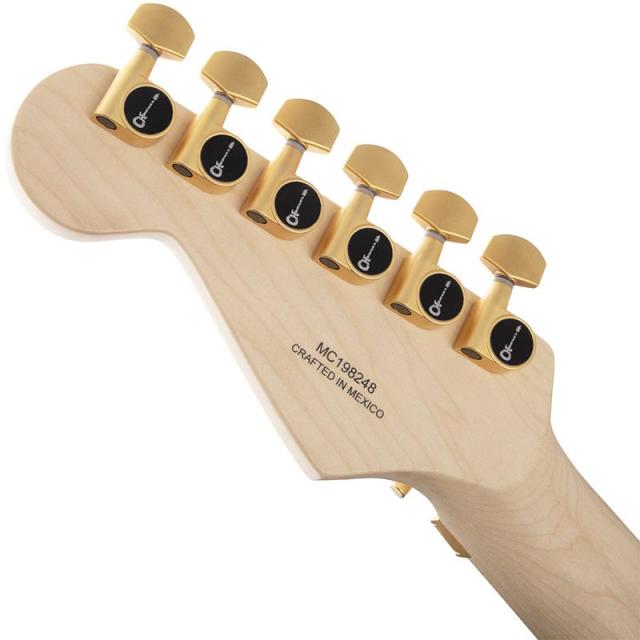 Charvel Pro-Mod DK24 HH FR M Mahogany with Quilt Maple (Dark Amber/Maple)_5