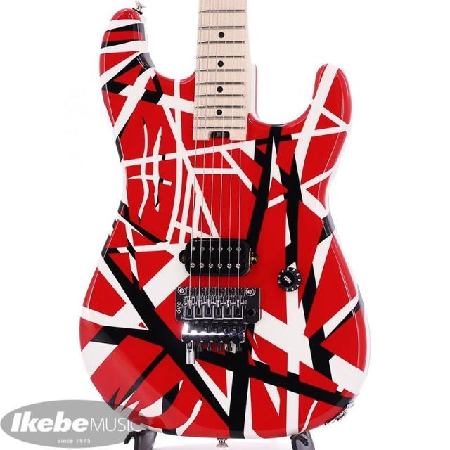 EVH Striped Series Red with Black Stripes