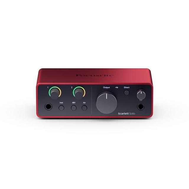 Focusrite Scarlett Solo gen4 (Cubase LE付属)(2in2out・USB-C オーディオインターフェイス)(フォーカスライト)(スカーレット)(4th Gen)_1