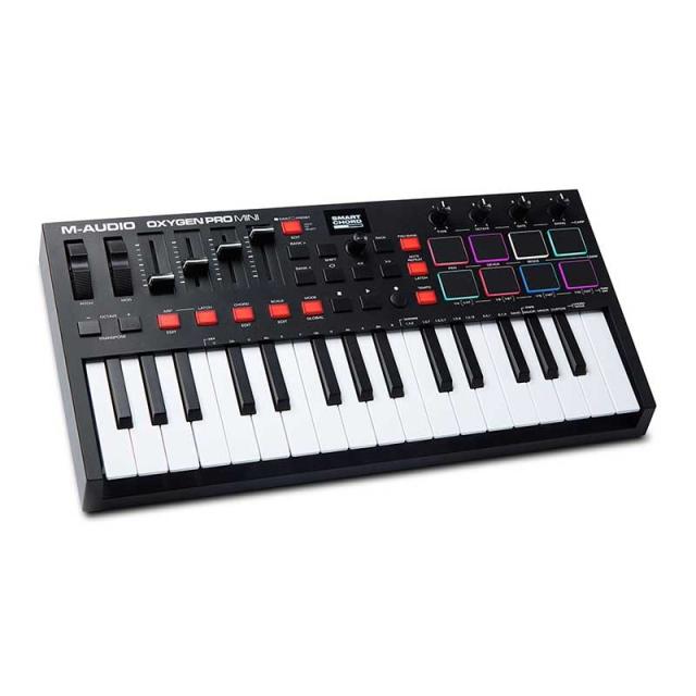M-AUDIO Oxygen Pro Mini(エムオーディオ)(USB・MIDIコントローラー)(ミニ鍵盤)(オキシゲン)