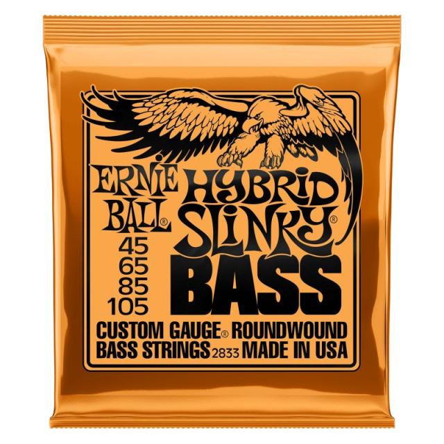 ERNIE BALL Round Wound Bass Strings/#2833 HYBRiD SLiNKY