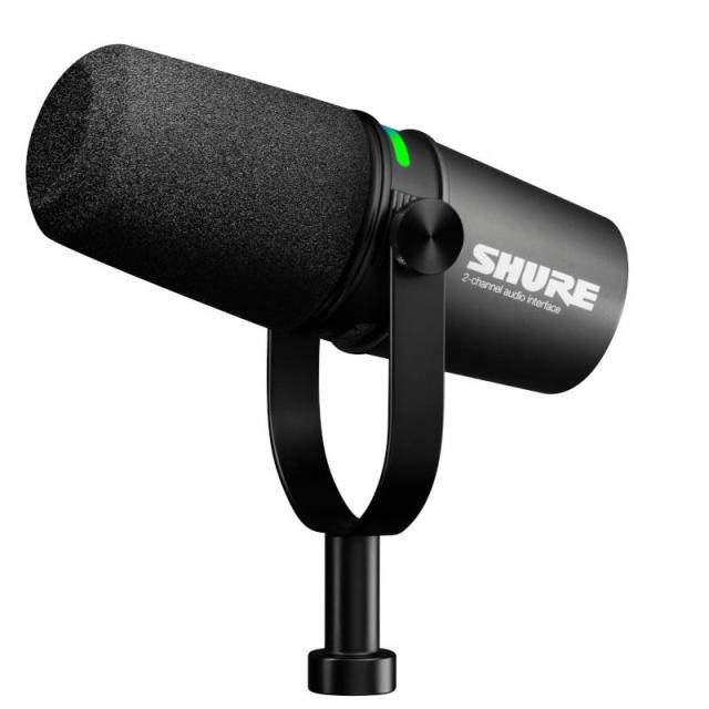 SHURE　MV7+　マイクアーム　プリアンプ　セット SHURE MOTIV MV7+ ブラック アームスタンドセット