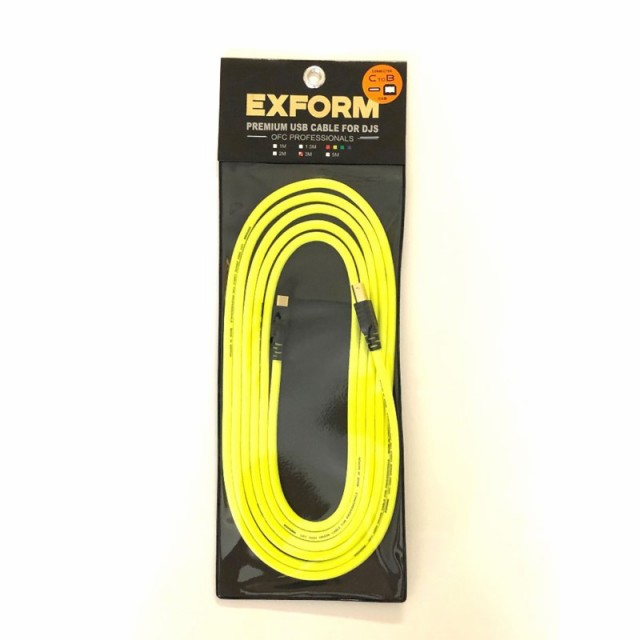 EXFORM PREMIUM USB CABLE for DJs 3.0m 【DJUSB-3M-CtoB】の通販は
