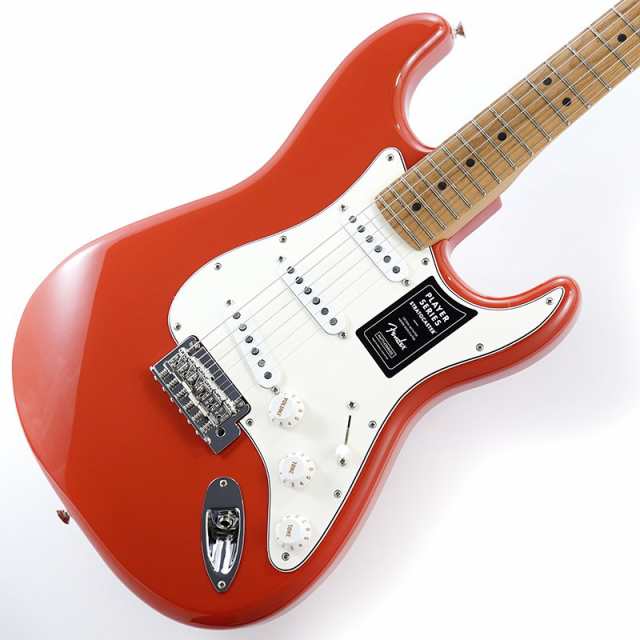 Fender MEX Limited Edition Player Stratocaster Roasted Maple Neck With Fat ’50s Pickups (Fiesta Red/Roasted Maple)