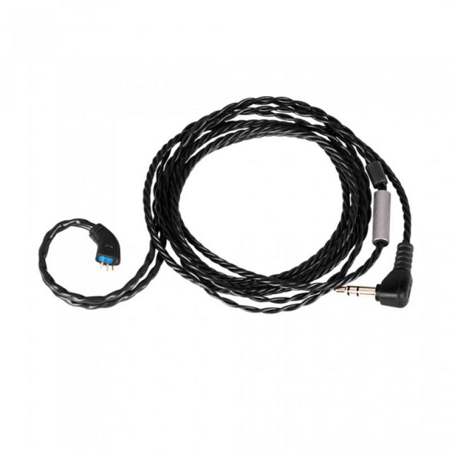 qdc Standard Cable IEM2pin 1.5m BLK (ブラック)(キューディーシー)(ケーブル)(イヤモニ)(IEM)(3.5mm3極)(銀メッキ銅ケーブル)