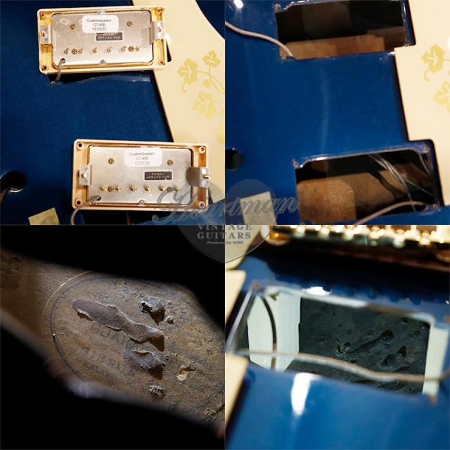 Gibson VINTAGE ES-295 ’54 late50’s Style Conversion Refinish Dark Pelham Blue_6