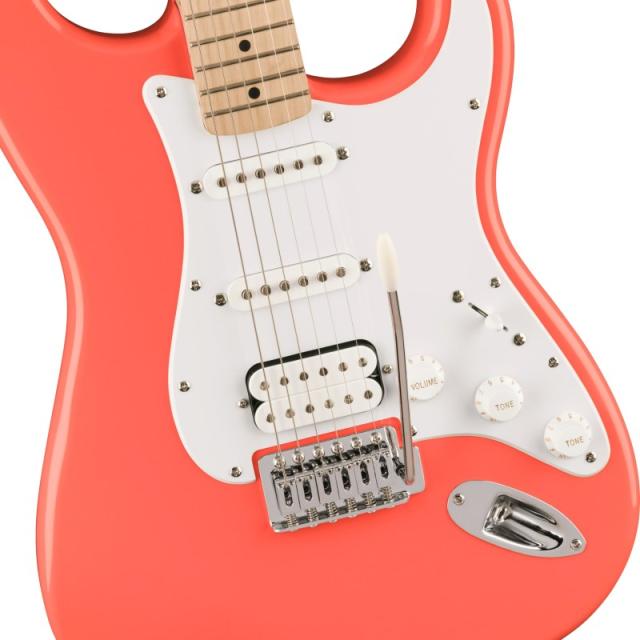 Squier by Fender Squier Sonic Stratocaster HSS (Tahitian Coral/Maple Fingerboard)_3