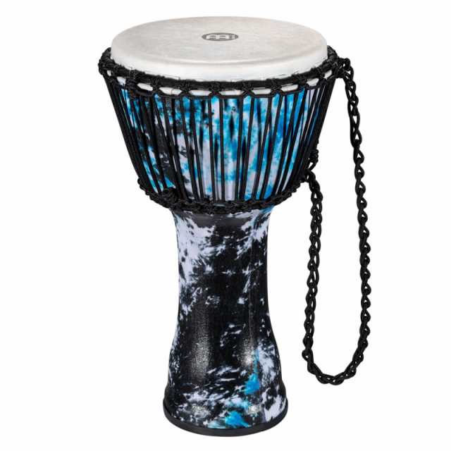 MEINL PADJ8-M-F [Rope Tuned Travel Series Djembe 10’’ - GALACTIC BLUE TIE DYE]