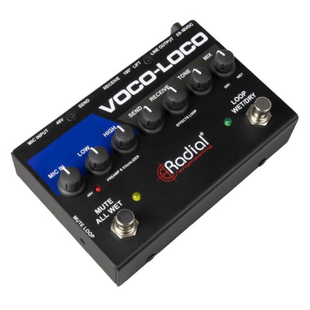 Radial Voco-Loco Mk2 (ラディアル)(ボコロコ)(マイクプリアンプ)(エフェクトループスイッチャー)(ボーカル)