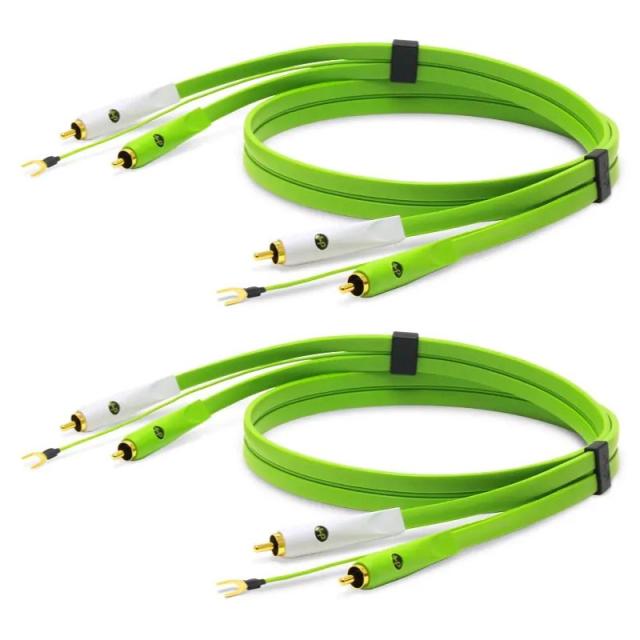 Oyaide d+RCA for Turntable classB DUO(1mペア×2セット)(ターン