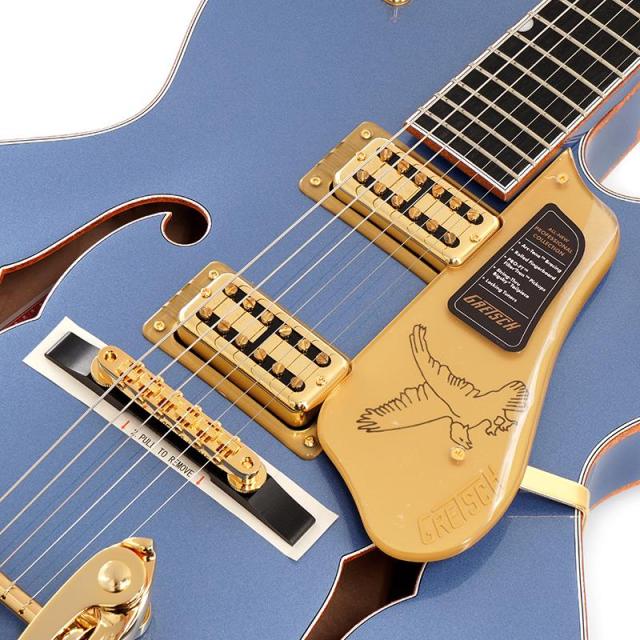 GRETSCH Professional Collection Falcon Hollow Body with String-Thru Bigsby Black（Cerulean Smoke／Ebony）_3