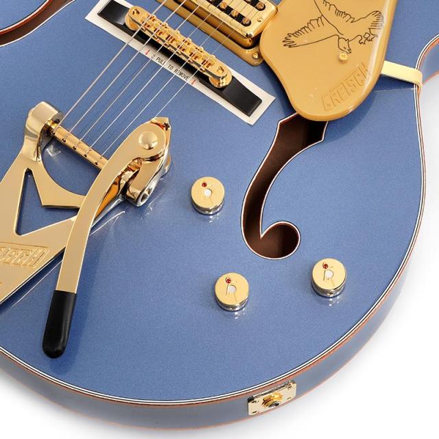 GRETSCH Professional Collection Falcon Hollow Body with String-Thru Bigsby Black（Cerulean Smoke／Ebony）_4