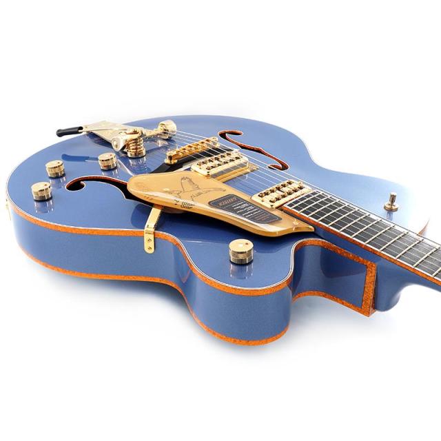 GRETSCH Professional Collection Falcon Hollow Body with String-Thru Bigsby Black（Cerulean Smoke／Ebony）_8