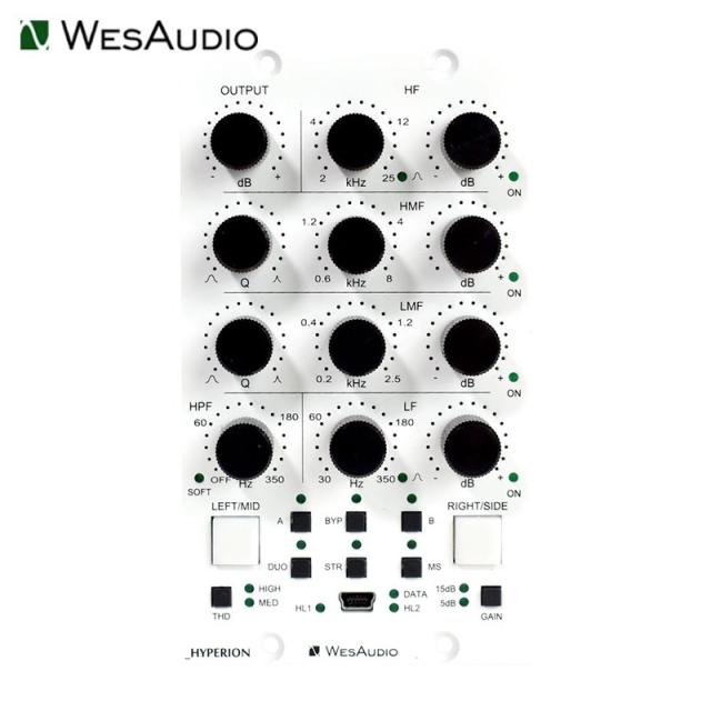WesAudio 【ウェスオーディオTech From Saturnセール！】【お取り寄せ商品・納期別途ご案内】_HYPERION(Parametric EQ w/Digital Recall )(API500シリーズ)(ウェスオーディオ)【国内正規品】
