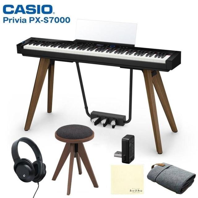 CASIO Privia PX-S7000BK ブラック 純正スツール(高低自在)セット カシオ プリヴィア (セルフ組立・玄関先お渡し) (特典：練習用ヘッドホン＆お手入れクロス付き！) 電子ピアノ デジタルピアノ (※配送事項要ご確認) (代引き不可) 151,250円