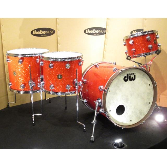 dw 【USED】Jazz Series Mahogany/Gum 4pc Drum Set - Super Tangerine Glassの通販は 247,500円