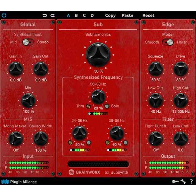 Plugin Alliance Brainworx bx_subsynth(オンライン納品)(代引不可)