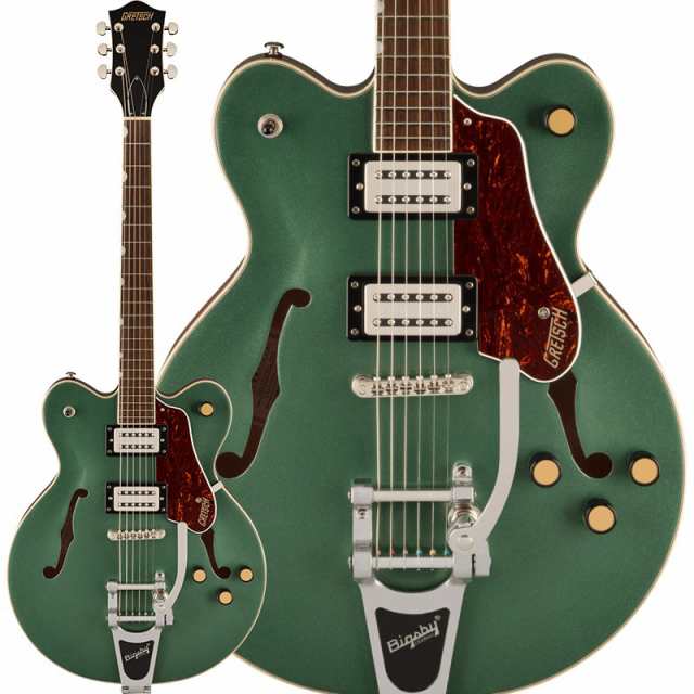 GRETSCH G2622T Streamliner Center Block Double-Cut with Bigsby Broad’Tron BT-3S Pickups (Steel Olive/Laurel)
