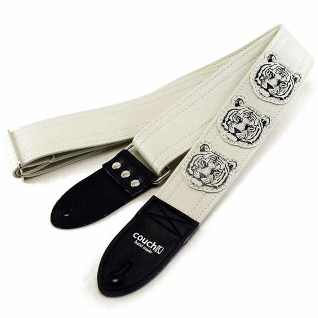 Couch Guitar Strap トラ・トラ・トラ・シロ [Tiger Guitar Strap All White]