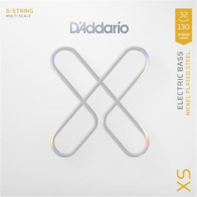 D’Addario XS Nickel Hybrid Light， Multiscale， 6-string.032-.130   [XSB32130MS]
