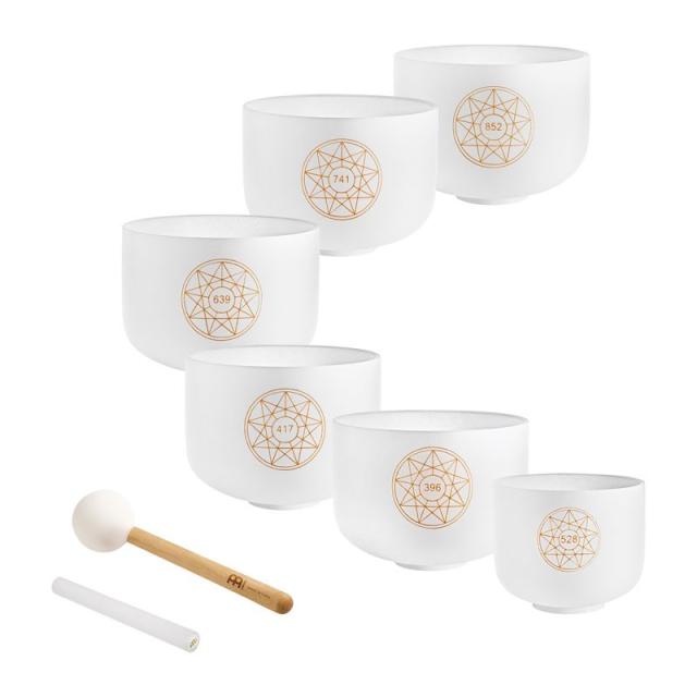 MEINL SOLCSBSET [Sonic Energy Solfeggio Crystal Singing Bowl Set]