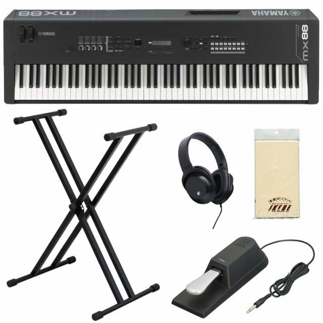 YAMAHA MX88 BK［初心者向け☆キーボード入門セット♪］※配送事項要ご確認の通販は